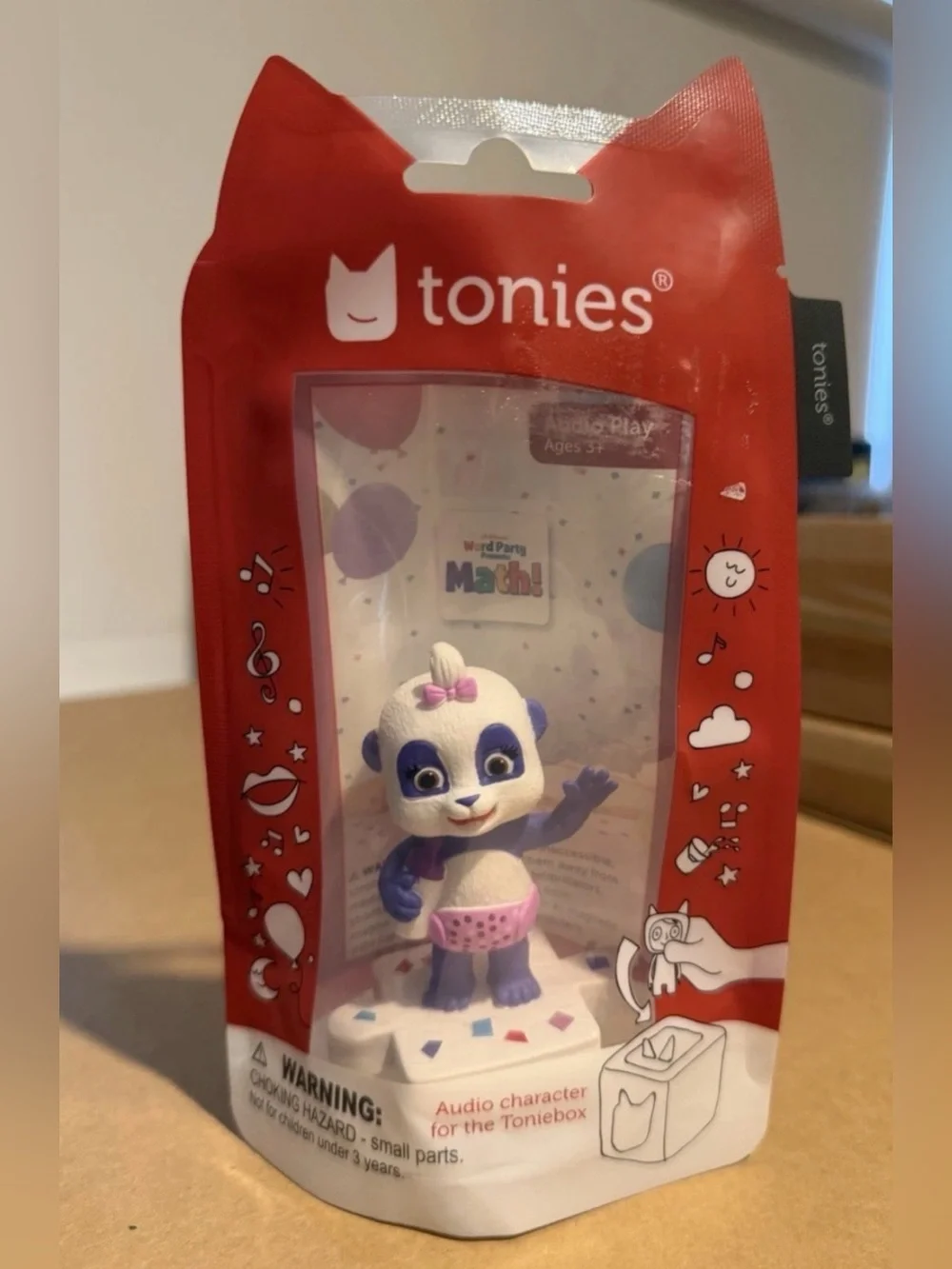 tonies Word Party Presents Math Panda Audio Toy Figurine Music Story Toniebox